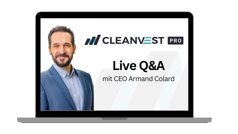 Live Q&A CLEANVEST PRO mit Armand Colard